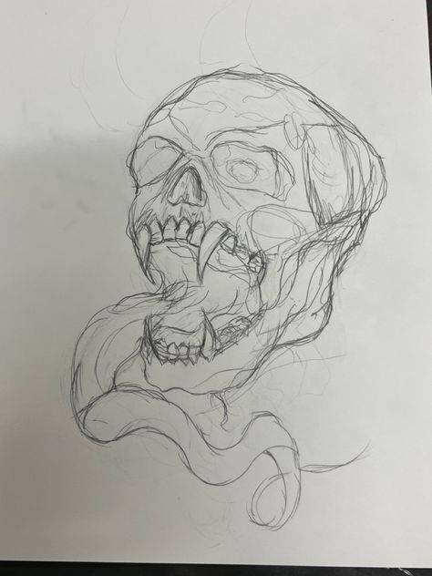 #art #explore #easy #tutorial #artist #artistsoninstagram #sketchbook #sketchart Skeleton Teeth Drawing, Easy Draw Tattoos, Scary Mouth Drawing Reference, Drawings Of Organs, Drawing Scary Ideas, Drawing Inspos For Beginners, Drawings On Homework, Vampire Skull Drawing, Pen Sketch Ideas Sketchbooks