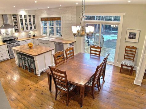 Craftsman House Interior - Traditional - Kitchen - Ottawa | Houzz Craftsman House Interior, Dining Room Combo, Kitchen And Dining Room, Kitchen Designs Layout, Open Concept Kitchen, Kitchen Redo, Trendy Kitchen, Kitchen Remodel Idea, Open Kitchen