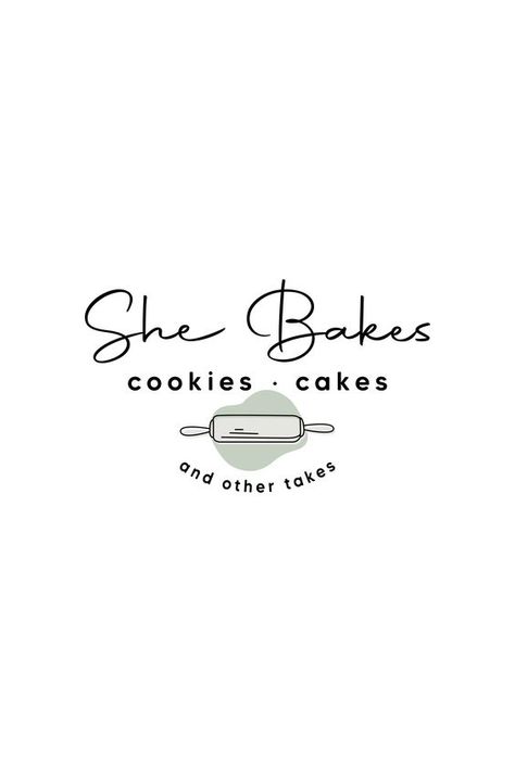 Bakery, Fun, Simple, Inviting, Friendly, Branding + Logo Design She Bakes Logo, Baking Logo Design Ideas, Baking Company Logo, Cake Baking Logo Design, Bakery Logo Minimal, Bakery Logos Ideas, Baking Logo Design Bakery Branding, Korean Bakery Logo, Cinnamon Roll Coloring Pages