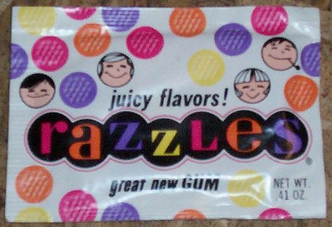 razzles original package-it's candy and it's gum! Razzles Candy, Childhood Candy, Old School Candy, Old Candy, Penny Candy, Nostalgic Candy, Old Fashioned Candy, Childhood Memories 70s, Retro Candy