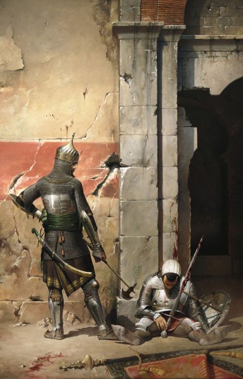 Concept Art World » Jose Daniel Cabrera Peña Fall Of Constantinople, Warriors Illustration, Historical Warriors, Concept Art World, Ancient Warfare, Islamic Paintings, Medieval Armor, Historical Art, Military Art