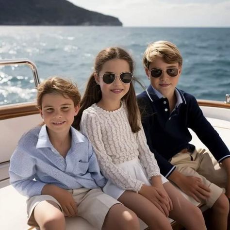 Queen Victoria Family Tree, Prince Georges, Royal Monarchy, Queen Victoria Family, Royal Family Portrait, Princesa Charlotte, William E Kate, Cambridge Family, On A Yacht