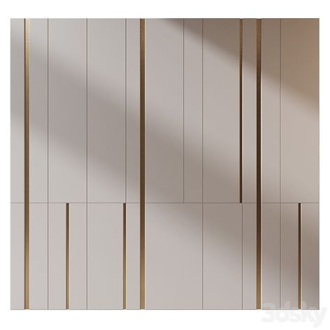 wall panels | set 372 - Other decorative objects - 3D model Laminate Groove Pattern, Decorative Wall Paneling, Luxurious Wall Design, Grooves Design Wall, Panelling Designs Wall, Wall Treatments Living Room, Wall Groove Design, Luxury Wall Panelling Design, Wall Panel Interior Design