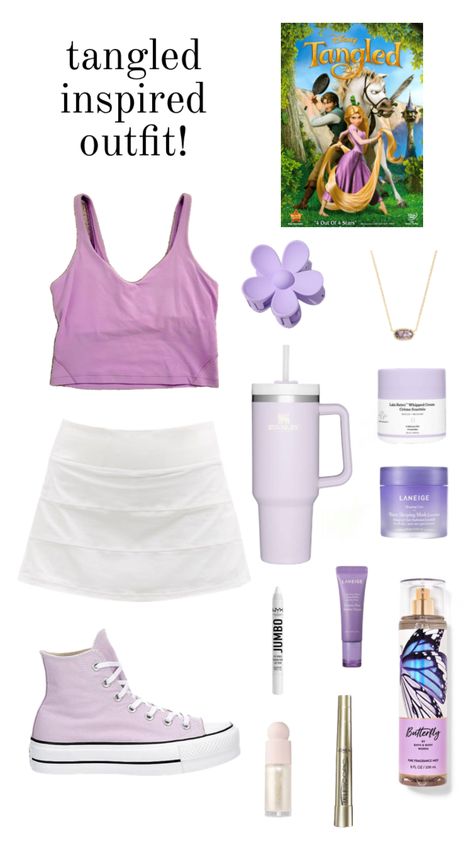 Rapunzel Disney Bound Outfits, Rapunzel Disney Bounding, Rapunzel Disneybound Casual, Disney Outfits Rapunzel, Rapunzel Disney Outfit, Lululemon Disney Outfit, Disney Bound Rapunzel, Disneybound Outfits Rapunzel, Rapunzel Outfit Ideas