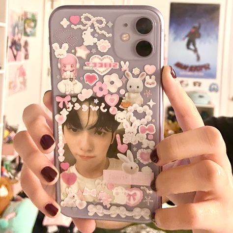 Phone Case Deco Sticker, Pink Y2k Phone Case, Kpop Phone Case Deco, Kpop Phone Cases Aesthetic, Deco Phone Cases, Photocard Phone Case, K Pop Phone Case, Phone Case Deco, Korean Phone Cases