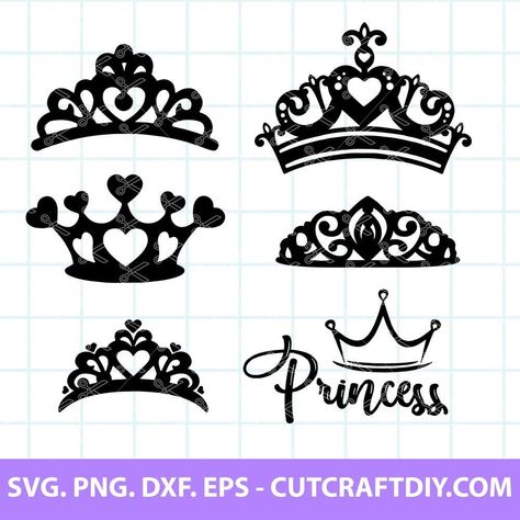 Discover magical Disney Princess Castle SVG files for free. Perfect for crafting your own fairy tale projects with Cricut and Silhouette! Princess Crown Svg, Crown Outline, Fairy Tale Projects, Crown Silhouette, Disney Princess Castle, Snack Cart, Crown Svg, Crown Drawing, Embroidery Hat