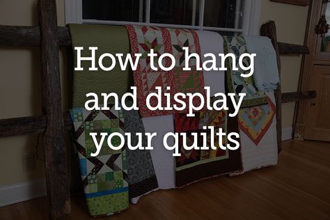 Quilts are a great and easy way to add color and personality to a space. In this article you'll learn a few techniques to hanging & displaying your quilts. Displaying Quilts Ideas, Hanging Quilts On Wall Ideas, Ways To Display Quilts, Quilt Display Ideas, Quilt Bedroom Ideas, Wall Ideas Living Room, Display Quilts, Quilt Bedroom, Quilt Corners