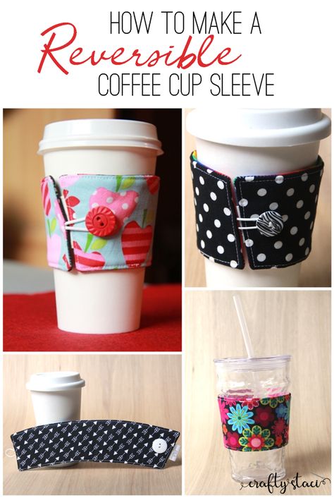 Diy Coffee Sleeve, Diy Coffee Cup, Cup Sleeve Pattern, Coffee Sleeve Pattern, Coffee Cozy Pattern, Cup Cozy Pattern, Coffee Cups Diy, Penanda Buku, Cup Sleeves