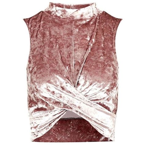 Women's Topshop Velvet Crop Top ($35) ❤ liked on Polyvore featuring tops, criss-cross crop tops, red top, crop top, crisscross top and criss cross top Red Velvet Shirt, Pink Velvet Top, Red Velvet Top, Áo Blu, Sleeveless Wrap Top, Velvet T Shirt, Mock Neck Crop Top, Shirts Crop, Twist Front Top