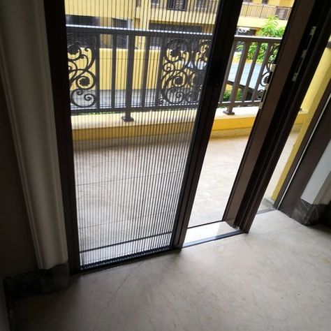 Sliding Net Door, Sliding Mosquito Net Window, Foldable Grill Door For Balcony, Sliding Mesh Door, Sliding Mosquito Net Door, Balcony Sliding Door Ideas, Mosquito Net Door, Sliding Patio Screen Door, Security House