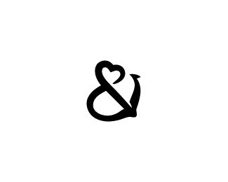 anchors & heart #ampersand Anchor Heart Tattoo, Ampersand Tattoo, Friends Tattoo, Anchor Heart, Logo Design Examples, Of Logo Design, Image Logo, Letter Symbols, Black And White Heart