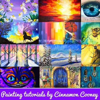 Acrylic Painting Videos, Learn Acrylic Painting, April Calendar, Painting With Acrylics, The Art Sherpa, Paint Parties, Acrylic Painting Lessons, Canvas Painting Tutorials, Learn How To Paint