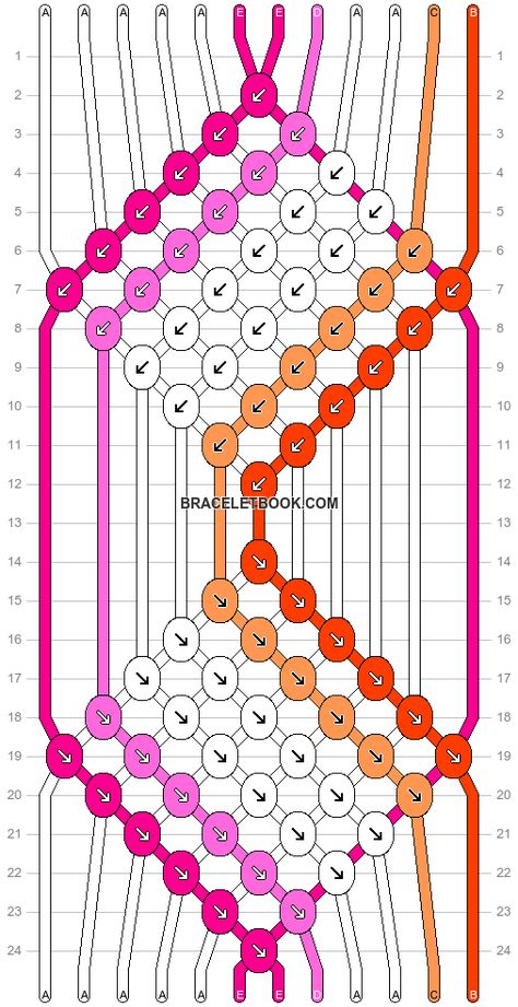 Lesbian Flag Bracelet Pattern, Pride Flag Bracelet Pattern, Lesbian Friendship Bracelet, Lesbian Flag Bracelet, Alpha Knot, Lesbian Bracelet, Yarn Friendship Bracelets, Embroidery Floss Bracelets, Floss Bracelets