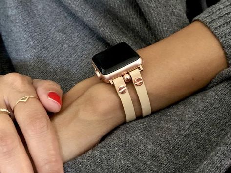 Gold Apple Watch Band, Apple Watch Bracelet, Apple Watch Wristbands, Handmade Watch Bands, Rose Gold Apple Watch, Apple Watch Leather Strap, Apple Watch Bracelets, Gold Apple Watch, Bracelet Apple Watch