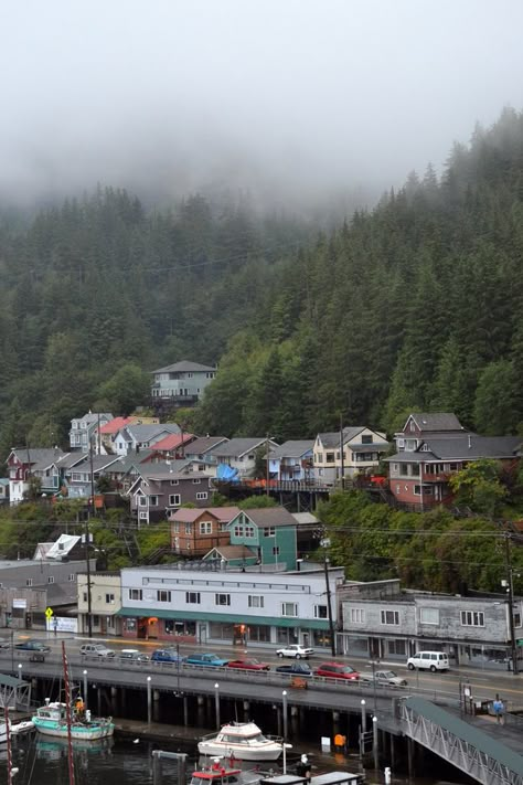 Alaska Ketchikan, Alaska Beautiful, Travel Alaska, North To Alaska, Alaska The Last Frontier, Ketchikan Alaska, Alaska Adventures, Foggy Day, Totem Poles