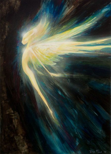 The Dawn Fairy: Body-surfing on solar wind, she radiates confidence and helps at moments of self doubt. قلادات متدلية, Fantasy Realm, Brian Froud, Faery Art, Fairytale Cottage, Fairy Dragon, Fairy Artwork, Nature Spirits, Intuitive Art