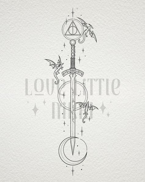 Multi series piece for Michelle 🗡️✨ this design spans Throne of Glass, Harry Potter, Crescent City, & Fourth Wing 📚 super magical and celestial! #harrypotter #throneofglass #fourthwing Harry Potter Spine Tattoo, Fourth Wing Tattoo Designs, Sjm Tattoos, Sjm Tattoo, Crescent City Tattoo, Fourth Wing Tattoo, Throne Of Glass Tattoo, Aa Tattoos, Celestial Tattoo