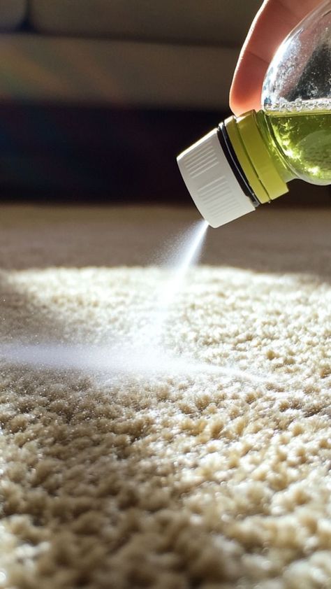 Tackle tough carpet stains and odors with this DIY carpet cleaner made from vinegar and essential oils! This all-natural solution is easy to make and highly effective, leaving your carpets fresh and clean without the use of harsh chemicals. Choose your favorite essential oils for a customized, refreshing scent. 🌿🧼 #DIYCarpetCleaner #NaturalCleaning #EssentialOils #EcoFriendlyHome Natural Carpet Cleaner, Homemade Carpet Cleaning Solution, Carpet Smell, Vinegar Cleaner, Carpet Cleaner Homemade, Diy Carpet Cleaner, Carpet Cleaning Solution, Cleaner Recipes, Natural Cleaners