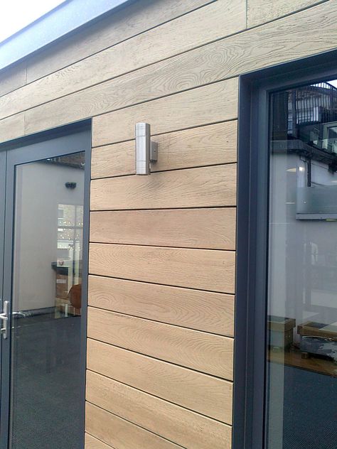 Millboard Cladding, Wooden Cladding Exterior, Small Restaurant Design, Wood Siding Exterior, Wooden Cladding, House Architecture Styles, Wall Cladding Panels, Cladding Design, House Cladding