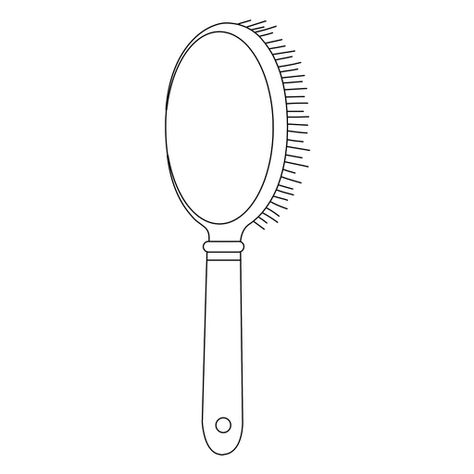 Hair brush rear view line #AD , #Affiliate, #ad, #brush, #line, #view, #Hair Hairbrush Drawing Easy, Hair Brush Drawing, Comb Drawing, Routine Board, Brush Sketch, Wooden Hair Brush, Line Png, Award Ribbons, Hair Clipart