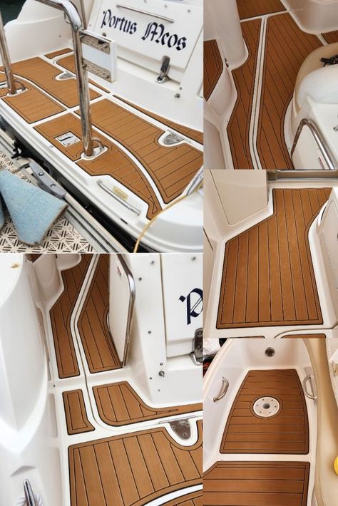 2008 Sea Ray Sundancer 335 Swim Platform Cockpit Boat EVA Teak Deck Floor Pad Sea Ray Sundancer, Teak Deck, Sea Ray Boat, Ironing Center, Teak, Swimming, Better Living, Flooring, Furniture