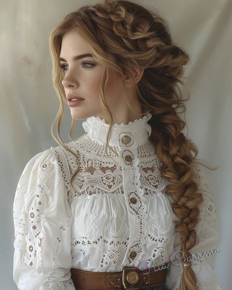 Victorian Steampunk Hairstyles, Wild West Hairstyles Women, 1700 Hairstyles Woman, Juliet Hairstyles, Easy Victorian Hairstyles, Victorian Hair Styles, 1870s Hairstyles, Victorian Era Hairstyles, 1800s Hairstyles