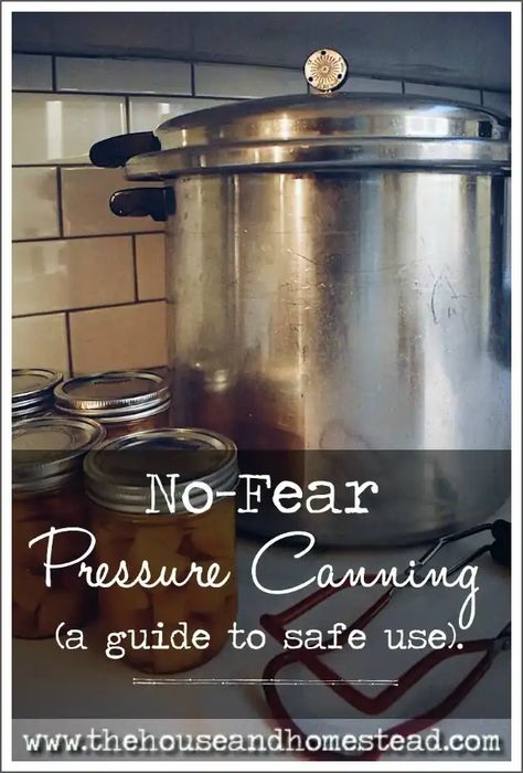 How to Use A Pressure Canner Safely | The House & Homestead Canning Pressure Cooker, Preserving Recipes, Food Canning, Pressure Canning Recipes, Food Preserving, Canning 101, Preserving Foods, Canning Pickles, Home Canning Recipes