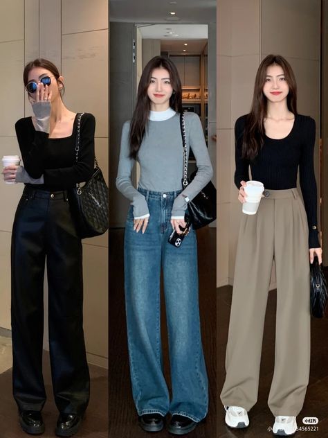 Decent Outfits For Women, Korean Spring Outfits, Simple Work Outfits, Korean Outfit Street Styles, Casual Day Outfits, Classy Work Outfits, Classy Casual Outfits, Asian Outfits, Fashion Dresses Casual