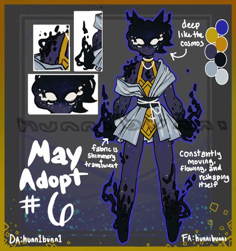 [OPEN] May Adopt #6! by hunn1bunn1 on DeviantArt Vtuber Ideas, Doodle Doodle, Sketches Art, Monster Girls, Fantasy Stuff, Month Of May, Mythical Creatures Art, Creature Concept Art, 판타지 아트