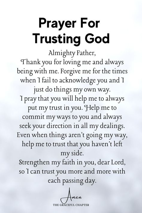 Prayers For Trusting God, Prayer For Trust In The Lord, Prayer To Trust God, Scriptures About Trusting God, Prayer For Faith In God, Prayer For Success In Life, Prayers For Trusting Gods Plan, Prayer For Consistency, Prayer For God's Will To Be Done