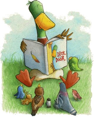 Relax & check back later Reading Art, Book Corners, Reading A Book, The Duck, Childrens Illustrations, Children's Book Illustration, I Love Books, Whimsical Art, Children's Books