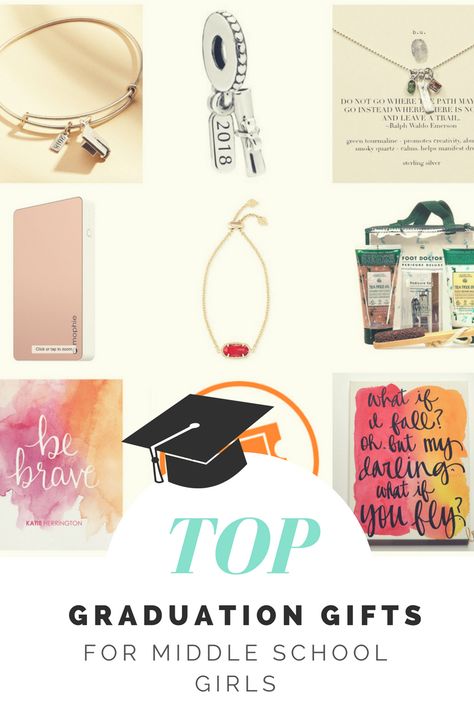 Middle School Graduation Gifts for Girls #giftideas #graduation #graduationgifts #classof2018 #teengifts 8th Grade Graduation Gift Ideas, Graduating Middle School, Middle School Graduation Gifts, Graduation Gifts For Girls, Graduation Gifts For Boys, Middle School Graduation, 5th Grade Graduation, Best Graduation Gifts, Artsy Girl