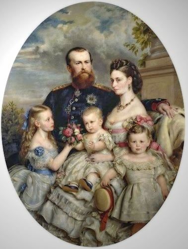 Prince and Princess Louis of Hesse with Princess Victoria and the Princes Frederick and Ernest of Hesse Alice Of Hesse, Era Victoria, Queen Victoria Family, Royal Family Portrait, Family Portrait Painting, Prince Frederick, Royal Collection Trust, Alexandra Feodorovna, Victorian Paintings