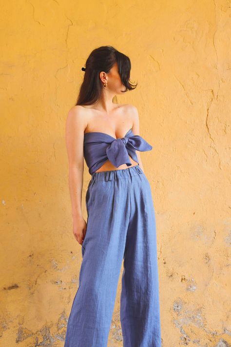 Remi Wide Leg Trousers PDF Pattern Women Trousers Pattern, Scrunchie Pattern, Unique Sewing Patterns, Diy Skirts, Diy Pants, Trousers Pattern, Sewing Alterations, Print Layout, Sewing Skirts