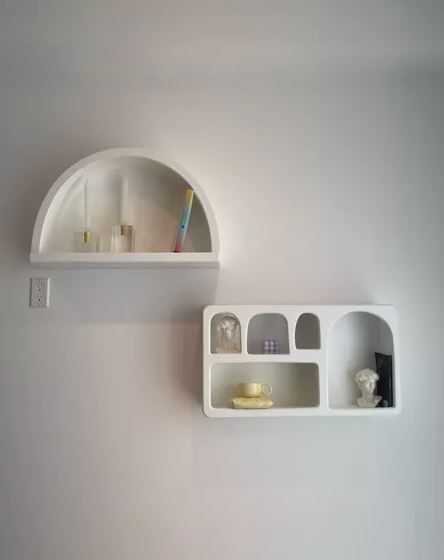 just got in these white isobel arc wall shelf from urban outfitters home. So stunning and dreamy for a minimal aesthetic! #LTKhome#LTKunder50#LTKunder100 Isobel Bookshelf, Ideas For Your Room, Urban Outfitters Home, Home Finds, Minimal Aesthetic, Wall Shelf, Wall Shelves, House Stuff, Girls Bedroom