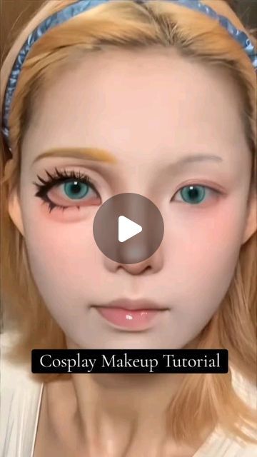 Mimiaawshoppe on Instagram: "Cosplay Makeup Tutorial✨️ cr: baisiyue040 #makeupcosplay #cosplay #transformation #tutorialmakeupcosplay #cosplayindo" Anime Cosplay Ideas Female, Cosplay Eye Makeup, Cosplay Makeup Ideas, Cosplay Makeup Anime, Simple Cosplay, Cosplay Makeup Tutorial, Anime Cosplay Ideas, Makeup Cosplay, Easy Cosplay