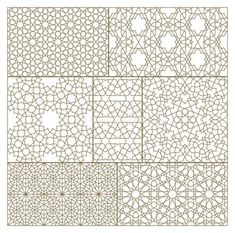 Mashrabiya geometrical pattern outline. Ideal for interior and design background , #AFFILIATE, #pattern, #outline, #Mashrabiya, #geometrical, #design #ad Mashrabiya Modern Interior Design, Modern Mashrabiya Pattern, Persian Architecture Modern, Mashrabiya Modern, Modern Mashrabiya, Mashrabiya Pattern, Turkish Doner, Pattern Outline, Gold Henna