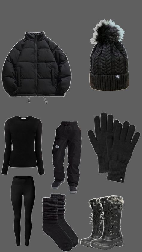 Winter outfit aesthetic, winter aesthetic, sledding outfit, snow boarding outfit, black tshirt, black leggings, black socks, black ankle warmers, cute black boots, cute black hat, winter coat, long johns for women Sledding Outfit, Winter Outfit Aesthetic, Cute Winter Outfit, Winter Outfits Aesthetic, With My Friends, Cute Winter Outfits, Outfit Aesthetic, Sled, Outfits Aesthetic