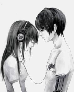 Emo Couples, Photo Manga, Emo Love, Anime Cupples, Emo Art, Manga Couple, Art Manga, Anime Love Couple, Couple Drawings