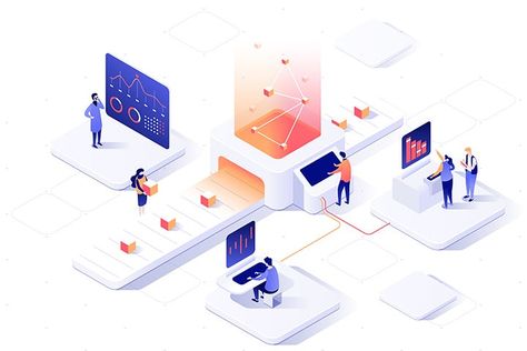 10 gorgeous graphic design trends for 2019 Animation Explainer Video, Isometric Art, Isometric Design, Isometric Illustration, Graphic Design Trends, Web App Design, Digital Signage, Design Graphique, Data Visualization