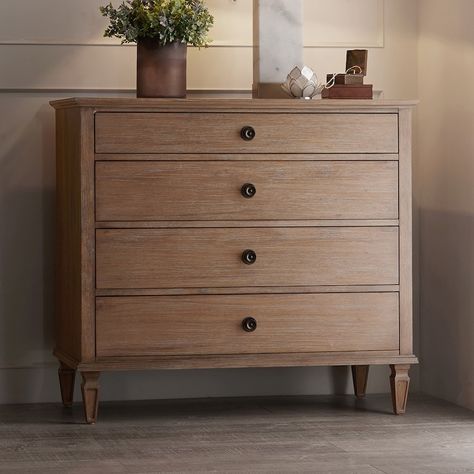 Madison Park Signature Victoria 4-Drawer Dresser | Kohls Shabby Chic Decor Bedroom, Storage Dresser, Chic Bedroom Decor, Birch Veneer, 4 Drawer Dresser, Inspire Me Home Decor, Shabby Chic Bedrooms, Farmhouse Bedroom Decor, Madison Park