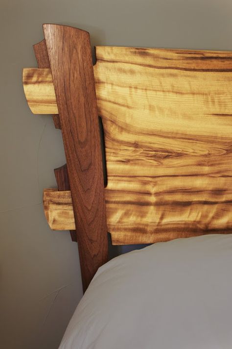 Custom Wood Beds & Headboards – Fine Furniture by Matt Downer Designs Live Edge Headboard, Live Edge Bed, Wood Furniture Plans, Beautiful Crazy, Woodworking Bed, Bed Frame Design, Live Edge Furniture, Wooden Headboard, Timber Furniture