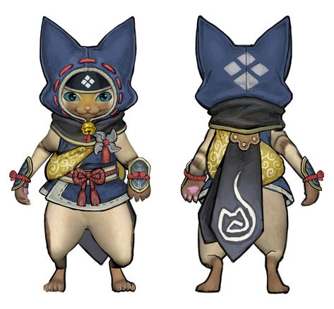 Palico Kamura Armor Concept Art from Monster Hunter Rise #art #artwork #gameart #gameartwork #videogameart #conceptart #illustration #monsterhunterrise #monsterhunterriseart #monsterhunter #characterdesign #characterart #characterinspiration Monster Hunter Cat, Jester Outfit, Monster Hunter Series, Monster Hunter Art, Rise Art, Monster Hunter World, Cat Costume, Artist Alley, Game Character Design