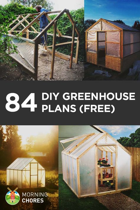 122 DIY Greenhouse Plans You Can Build This Weekend (Free) Greenhouse Plans Free, Diy Greenhouse Plans, Build A Greenhouse, Home Greenhouse, Backyard Greenhouse, Small Greenhouse, Greenhouse Plans, Aquaponics System, Mini Greenhouse