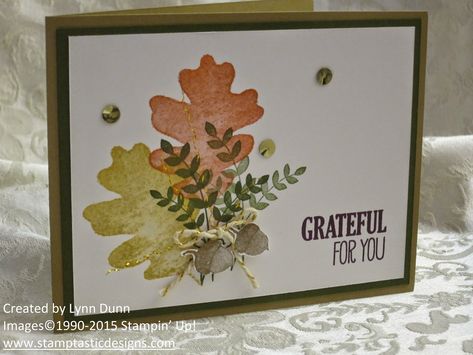 The NEW Stampin’ Up! Holiday catalog is here!  And it’s fabulous…as always!  The catalog goes live today so I wanted to give you a sneak peek of one of the projects I will be sharing at my new catalog open house!  This project is made with the new “For all things” stamp set…my favorite fall-themed … For All Things ~ New Holiday Catalog Creation Read More » Stampin Up For All Things, Diy Card Making, Making Food, Leaf Cards, All Things New, Fall Projects, Live Today, Tree Cards, Beautiful Handmade Cards