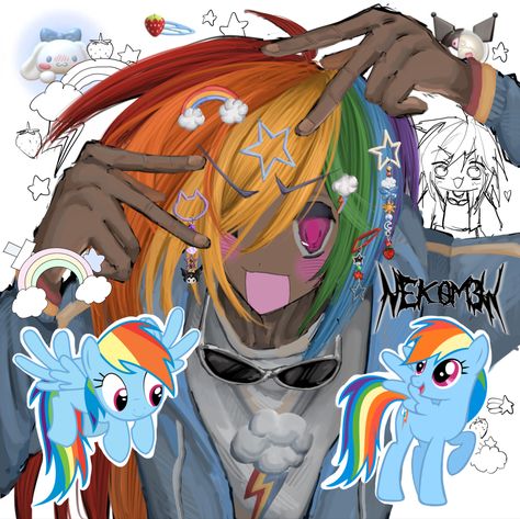 RAINBOW DASH?! mlp art Rainbow Dash Mlp, Rainbow Dash Cosplay, Mlp Art, Emo Art, Characters Inspiration Drawing, My Lil Pony, Mlp Fan Art, Scene Art, My Little Pony Drawing