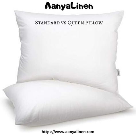 Queen Pillow, Pillow Sizes, Small Pillows, Standard Pillow, Queen Size Bedding, Pillow Size, The Queen, Queen Size, Bed Pillows