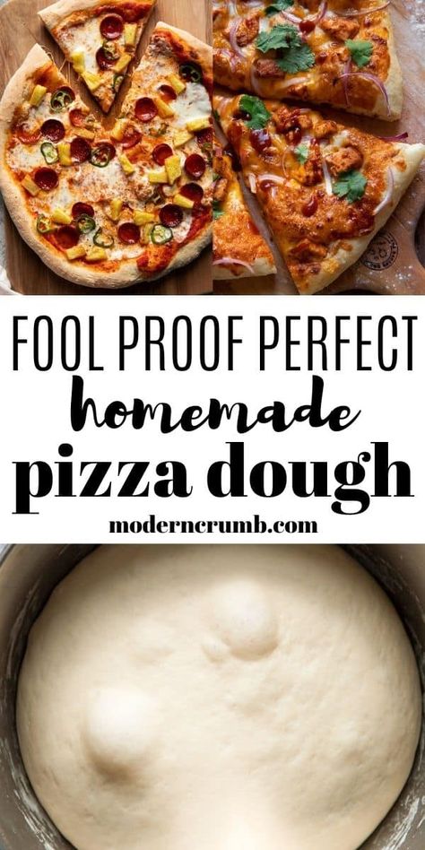 Perfect Homemade Pizza, Best Pizza Dough Recipe, Pizza Oven Recipes, Best Pizza Dough, Easy Homemade Pizza, Pizza Dough Recipe, Homemade Pizza Dough, Pizza Recipes Homemade, Fool Proof