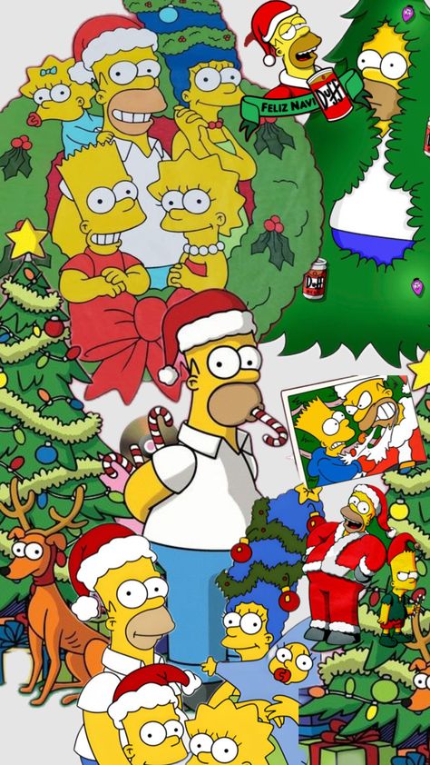 Simpson christmas Simpson Christmas, The Simpsons Christmas, Simpsons Christmas, Cover Pics, The Simpsons, Christmas Cards, Christmas