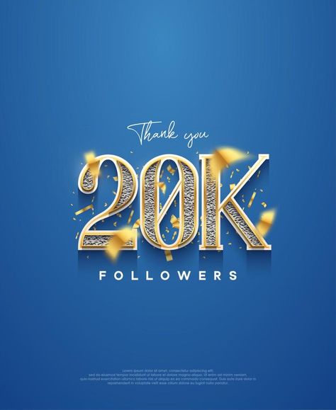 20K thank you followers, elegant design for social media post banner poster. Sponsored Posts Design, 10k Instagram Followers, Design For Social Media, United Wallpaper, Manchester United Wallpaper, Photoshop Digital Background, Love Pink Wallpaper, 20k Followers, Post Ad